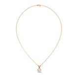 Luminary Crown Solitaire Pendant