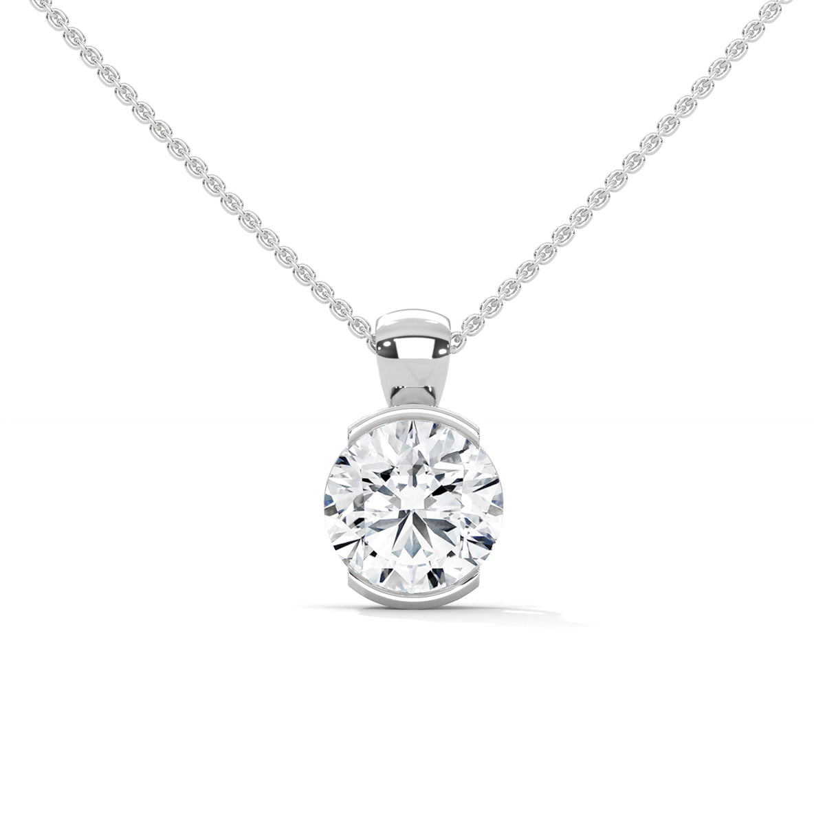 Eternal Orbit Solitaire Pendant
