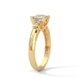 Regal Trio Princess Solitaire Ring