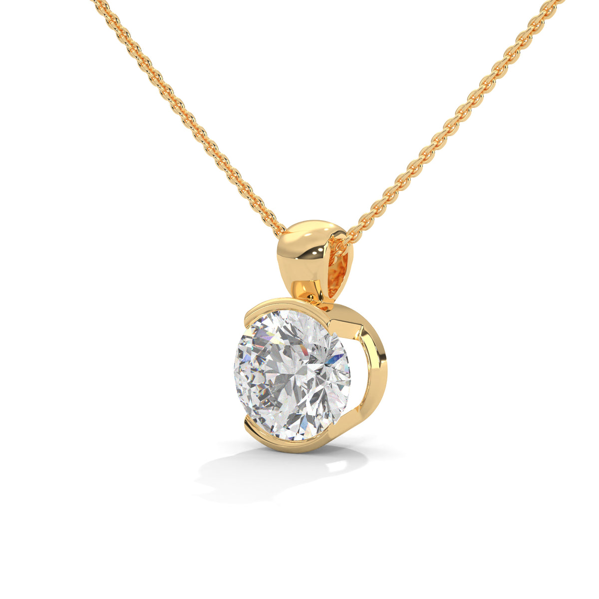 Eternal Orbit Solitaire Pendant
