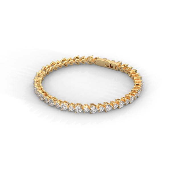 Sweetheart Row Diamond Bracelet