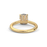 Cushion Crown Solitaire Ring