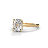 Cushion Crown Solitaire Ring