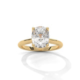 Cushion Crown Solitaire Ring