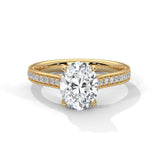 Luminous Oval Solitaire Ring