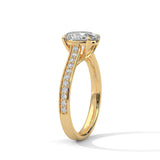Luminous Oval Solitaire Ring