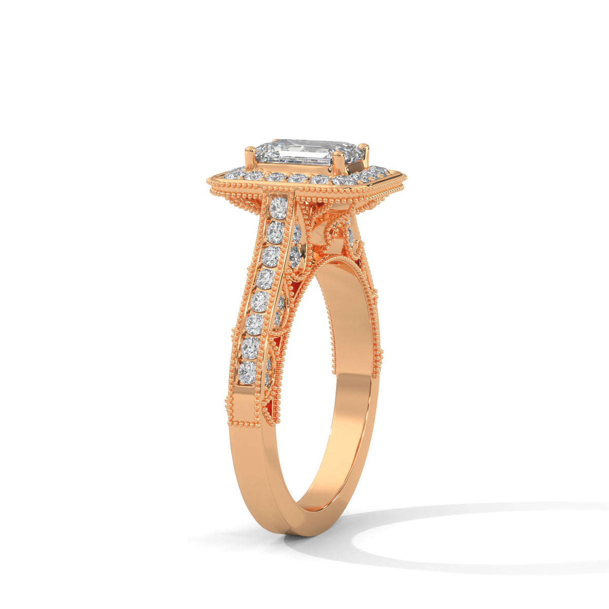 Vintage Opulence Halo Ring