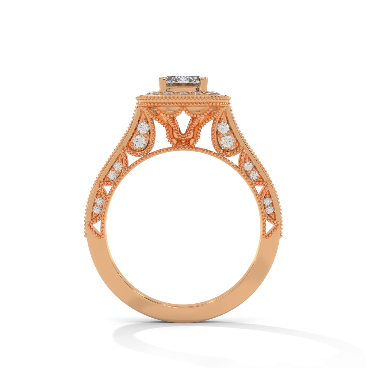 Vintage Opulence Halo Ring