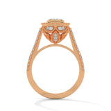 Vintage Radiance Emerald Halo Ring