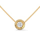 Sunburst Bezel Solitaire Pendant