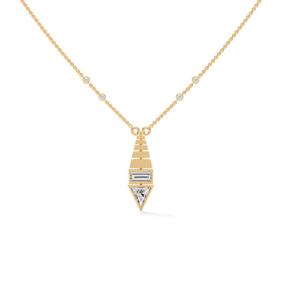 Apex Deco Drop Pendant — IGI Certified Diamond Jewellery | My Carat India
