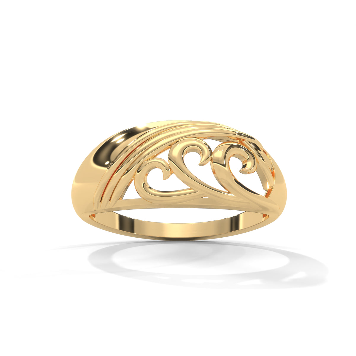 Arabesque Scroll Filigree Ring
