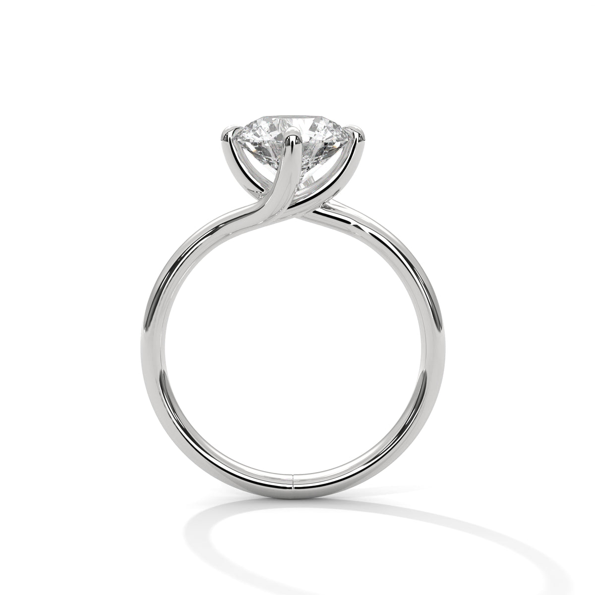 Bypass Embrace Solitaire Ring