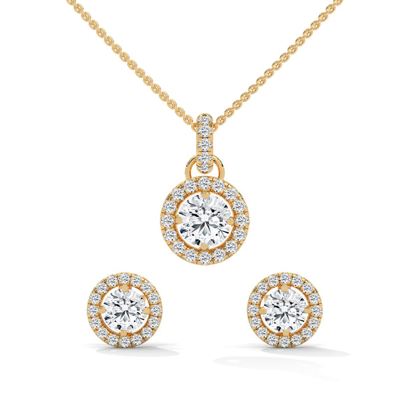 Celestial Halo Pendant Set