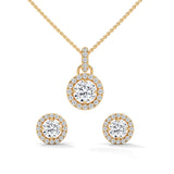 Celestial Halo Pendant Set