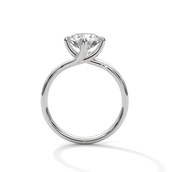 Bypass Embrace Solitaire Ring