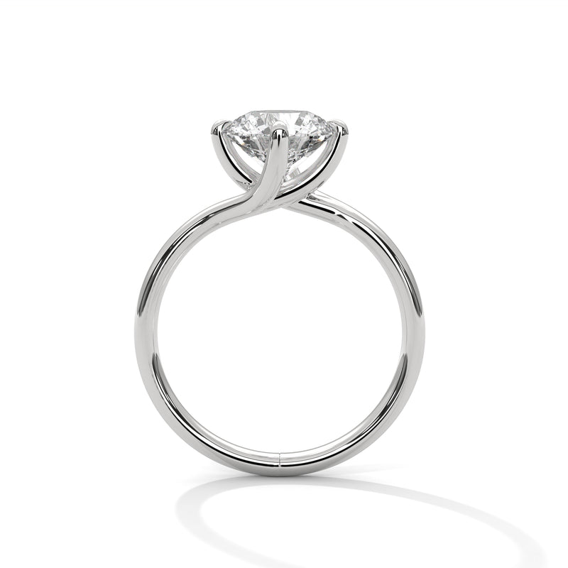 Bypass Embrace Solitaire Ring