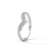 Chevron Crown Diamond Ring