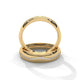 Cascading Wave Diamond Band Ring