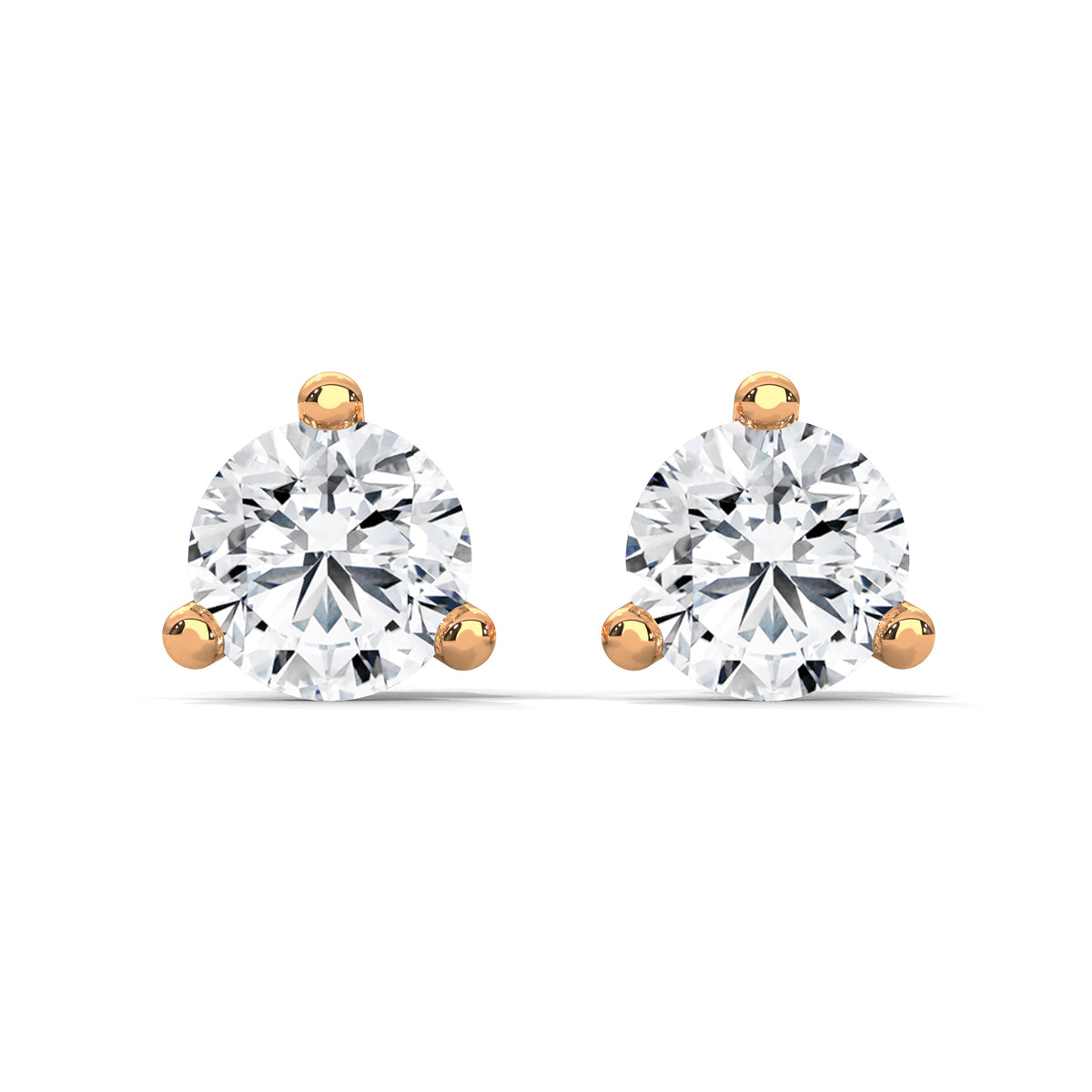 Martini Brilliance Solitaire Earrings