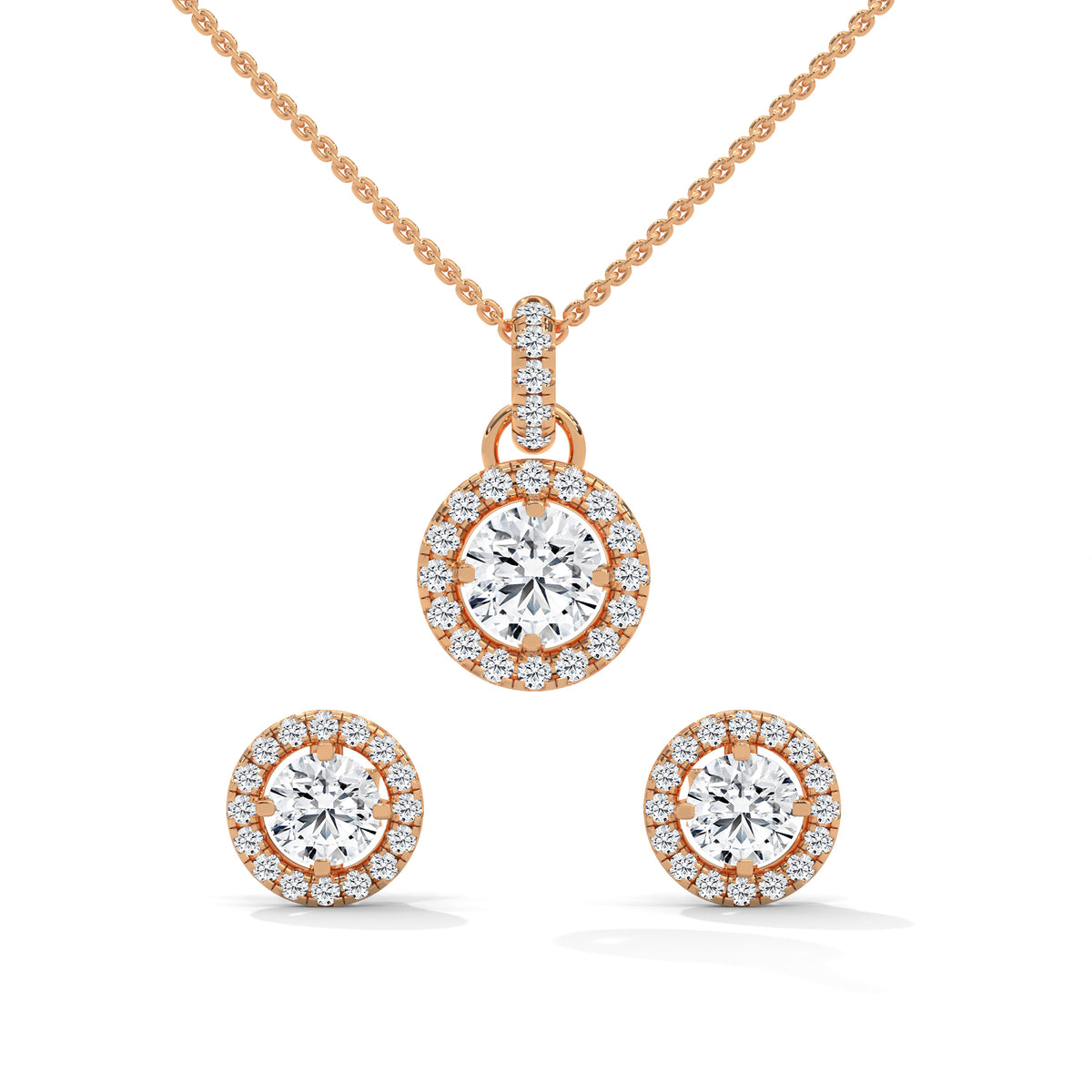 Celestial Halo Pendant Set
