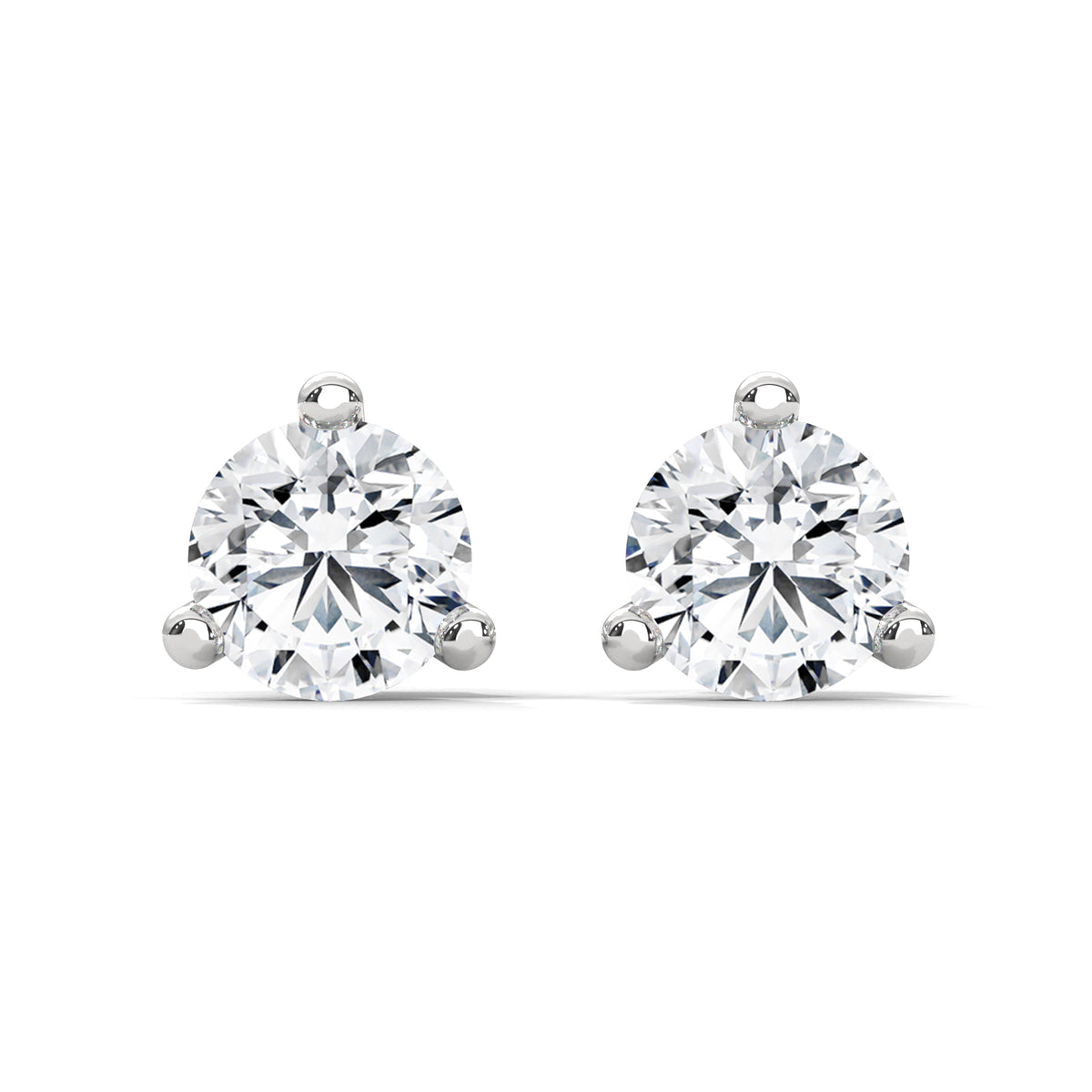 Martini Brilliance Solitaire Earrings
