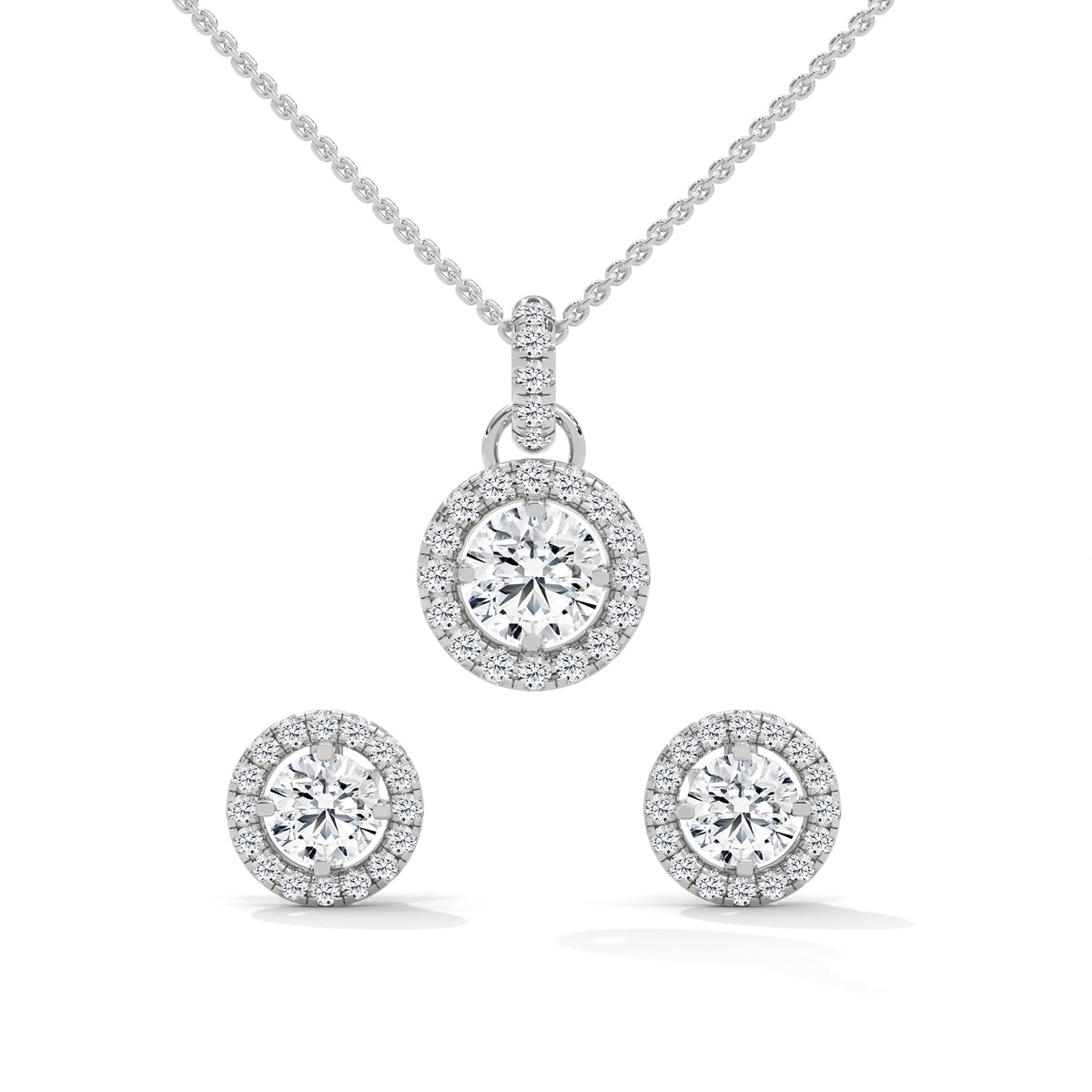 Celestial Halo Pendant Set