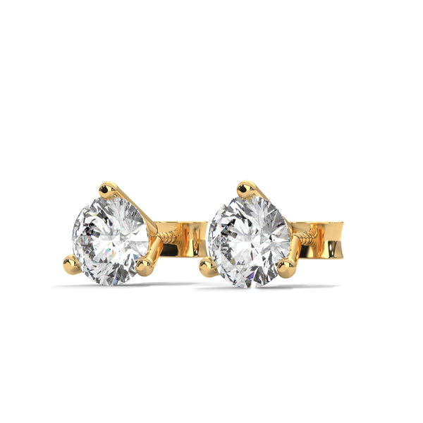 Martini Brilliance Solitaire Earrings