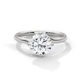 Bypass Embrace Solitaire Ring