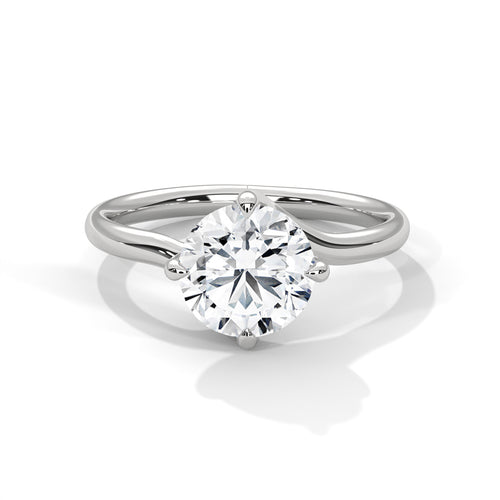 Bypass Embrace Solitaire Ring