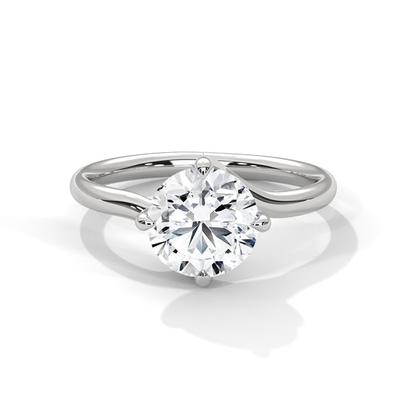 Bypass Embrace Solitaire Ring