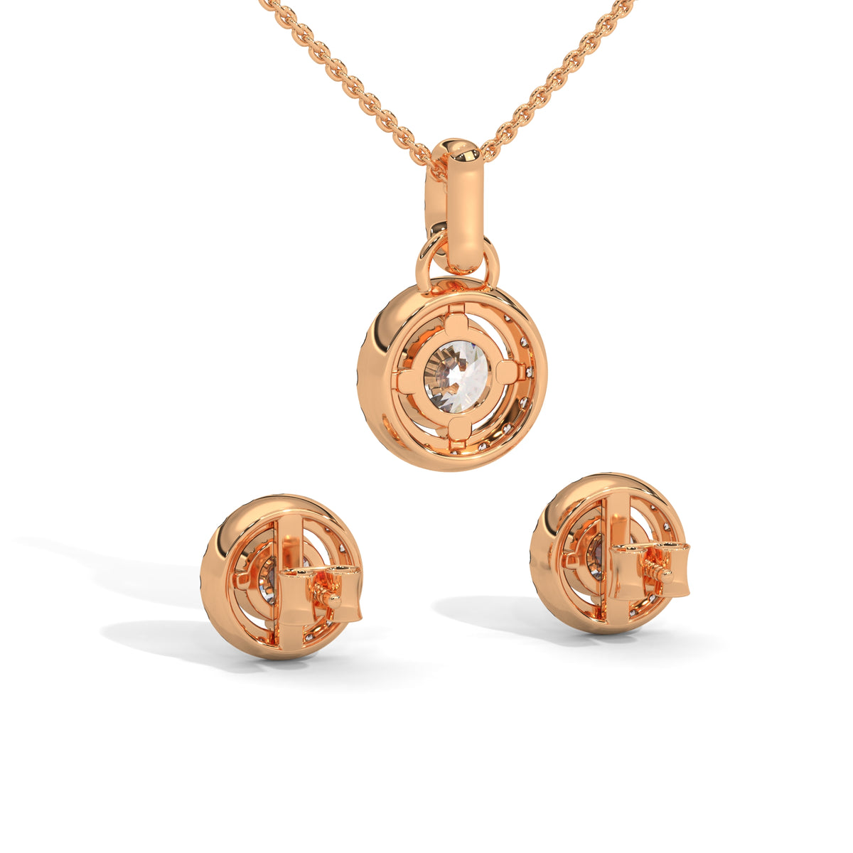 Celestial Halo Pendant Set