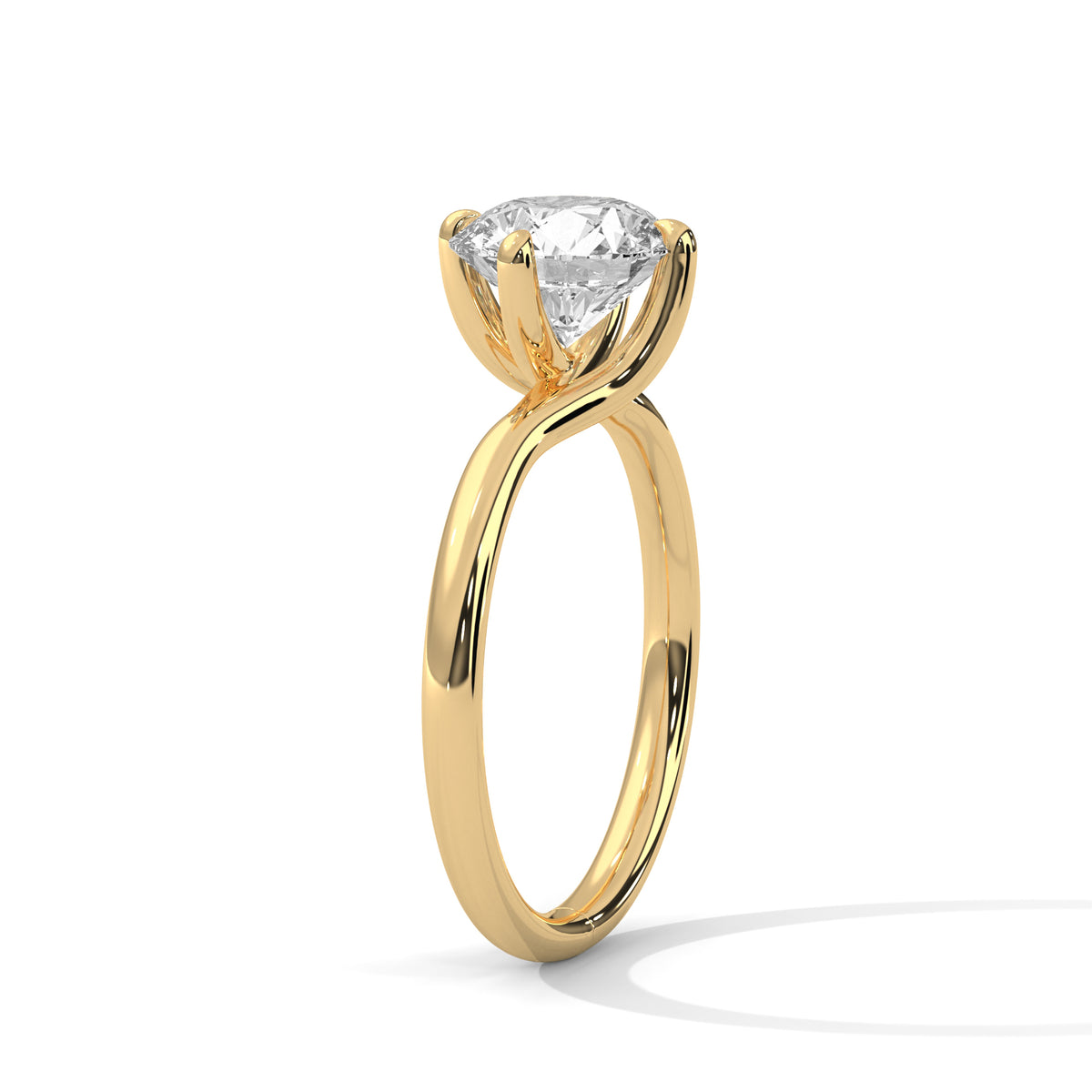 Bypass Embrace Solitaire Ring