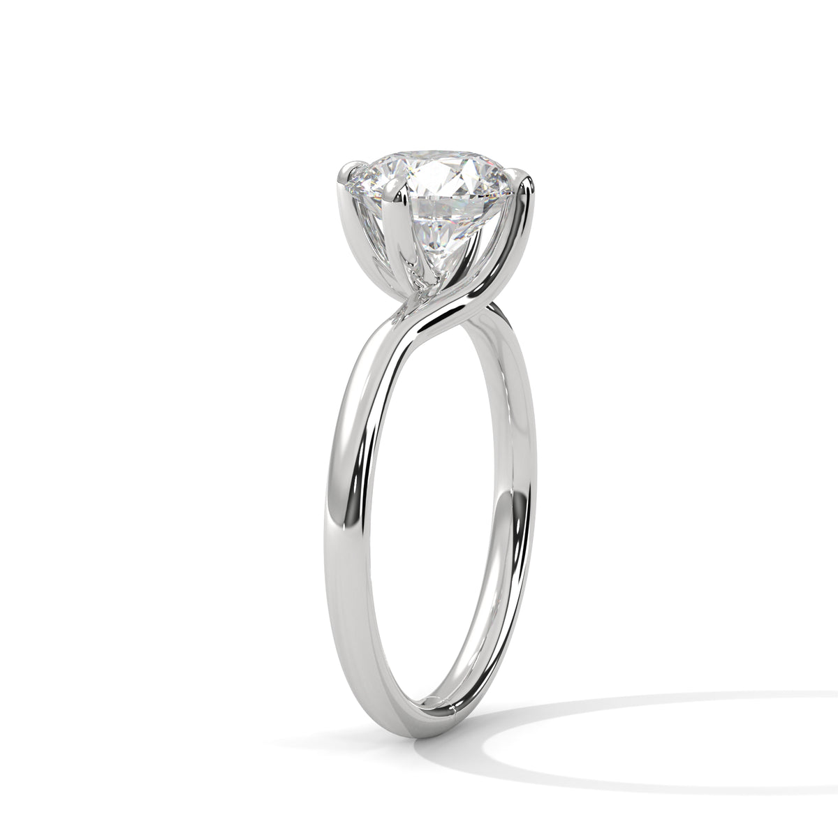 Bypass Embrace Solitaire Ring