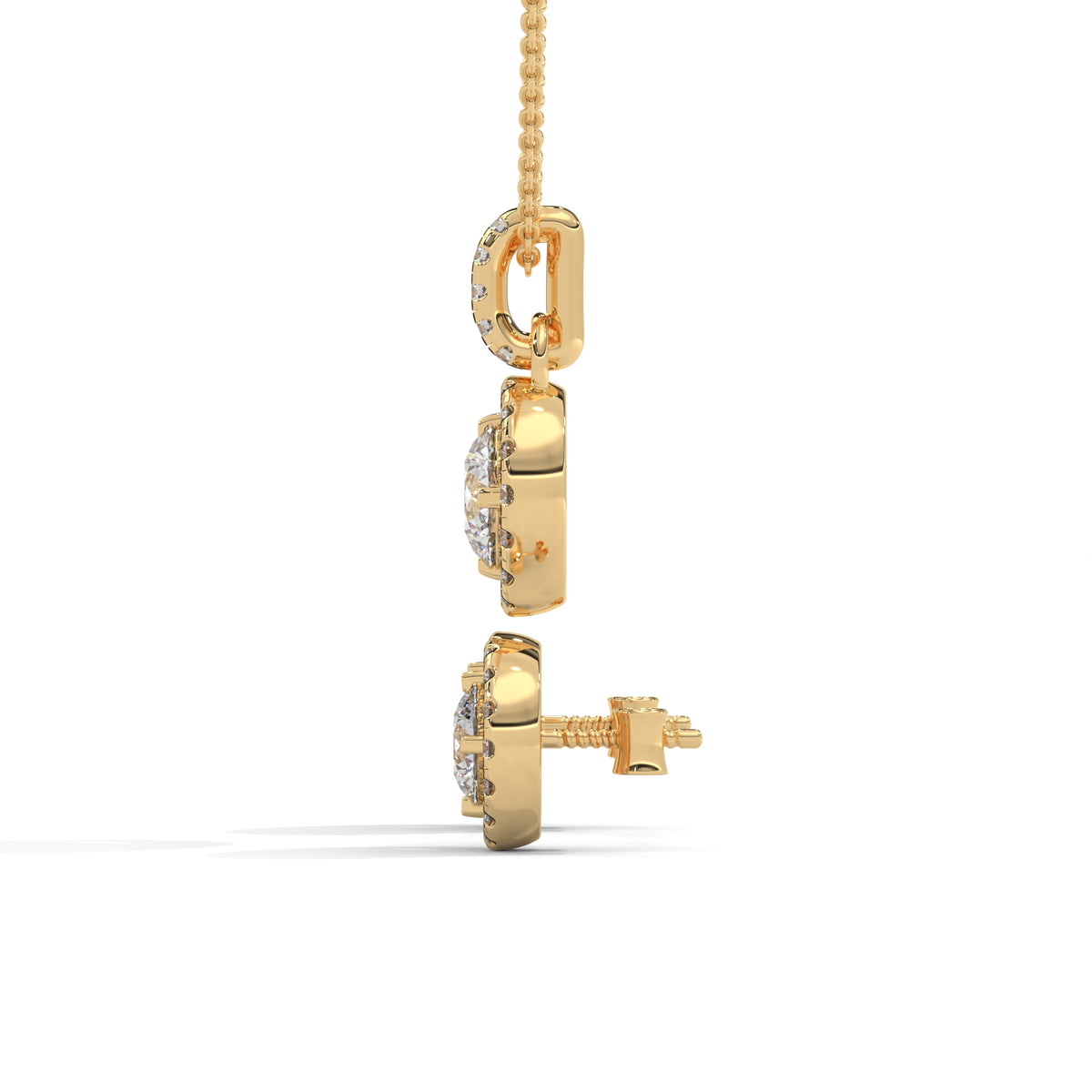 Celestial Halo Pendant Set
