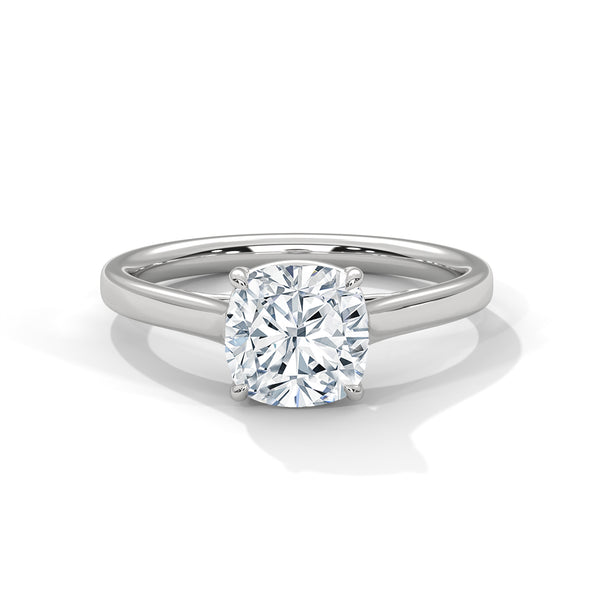 Sovereign Cushion Solitaire Ring