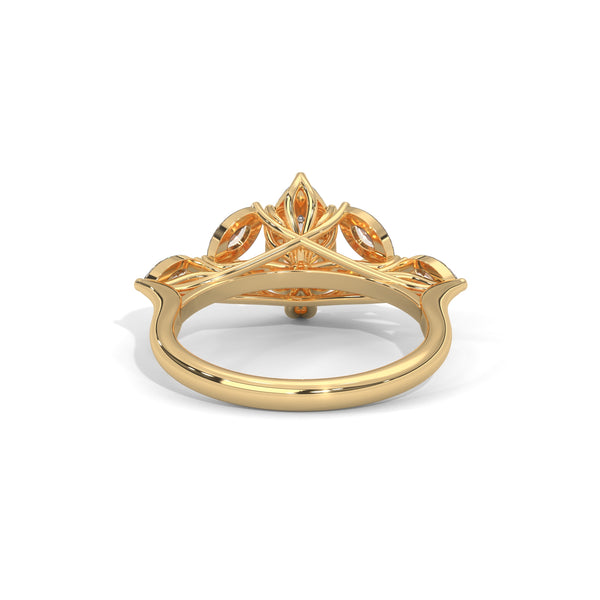 Marquise Bloom Cluster Ring