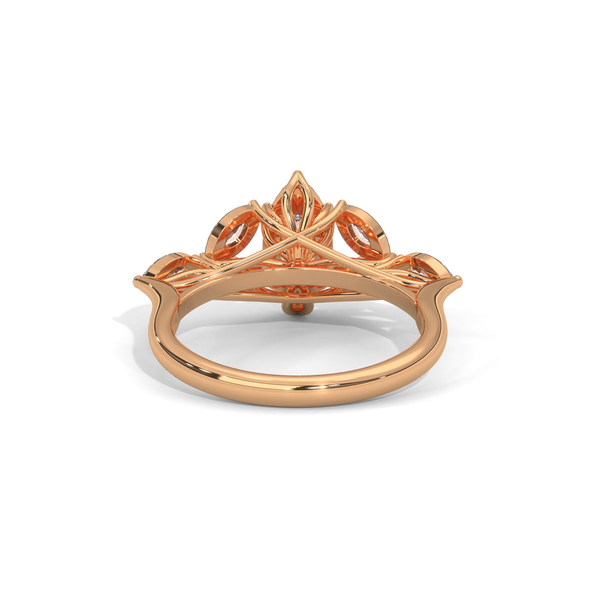 Marquise Bloom Cluster Ring