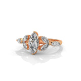 Marquise Bloom Cluster Ring