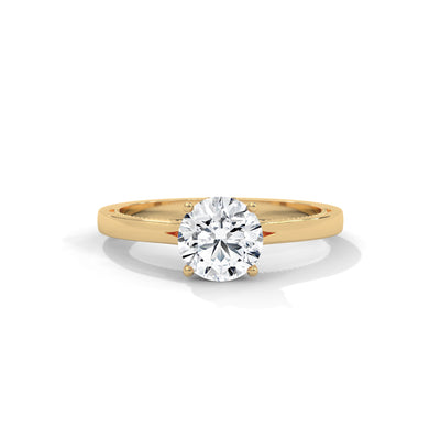 Eternal Crown Solitaire Ring — IGI Certified Diamond Jewellery | My Carat India