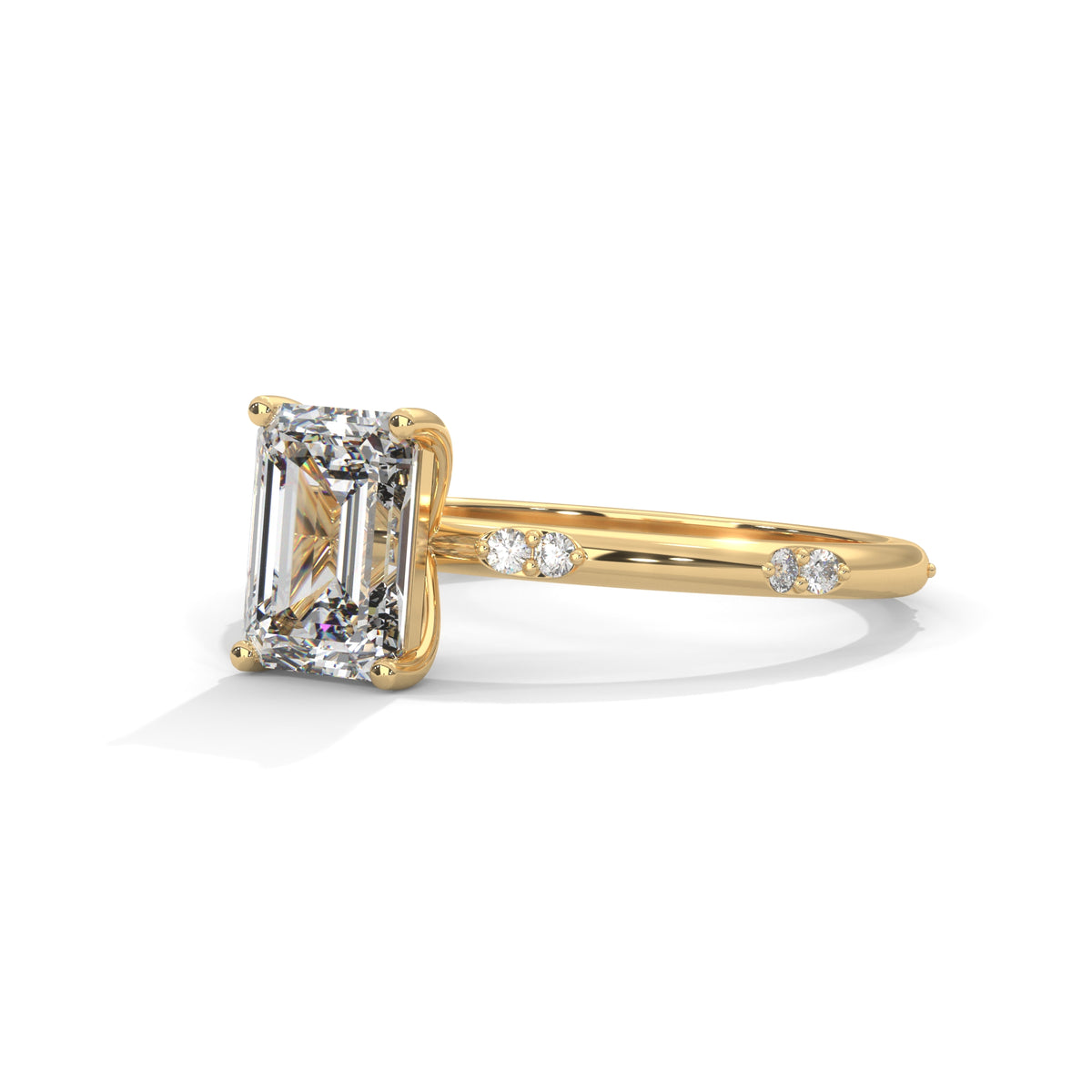 Emerald Grace Solitaire Ring