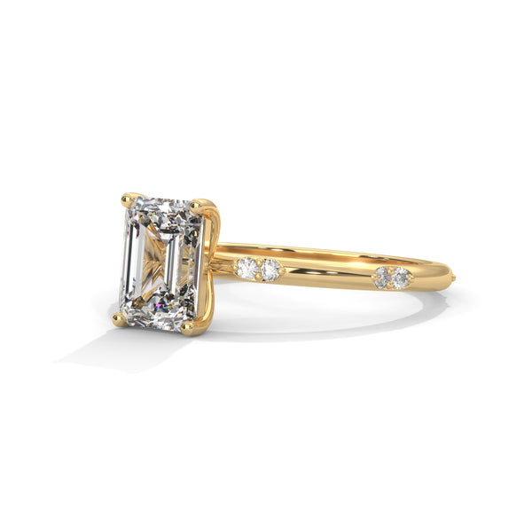 Emerald Grace Solitaire Ring