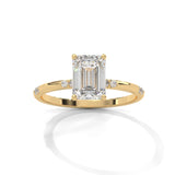 Emerald Grace Solitaire Ring