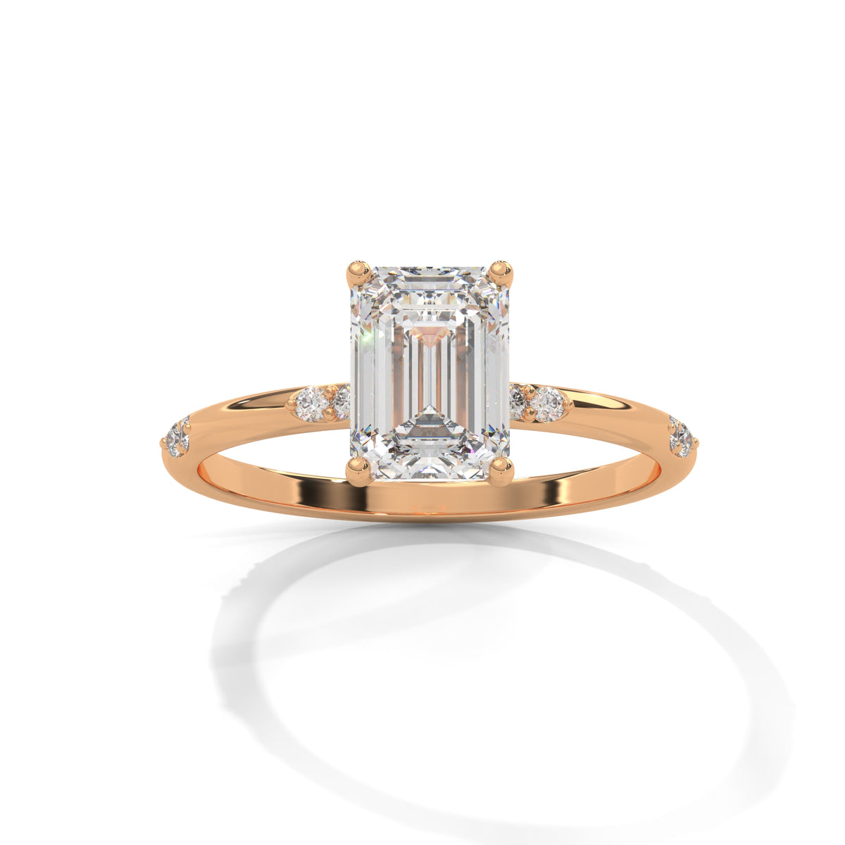 Emerald Grace Solitaire Ring