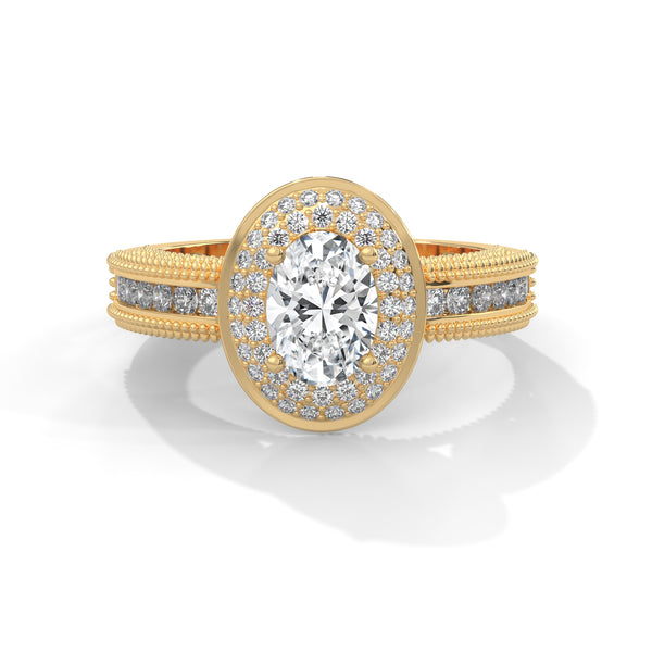 Celestial Bloom Halo Ring