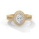 Celestial Bloom Halo Ring