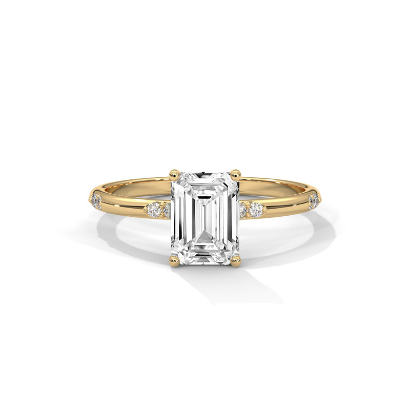 Emerald Grace Solitaire Ring