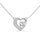 Entwined Hearts Diamond Pendant