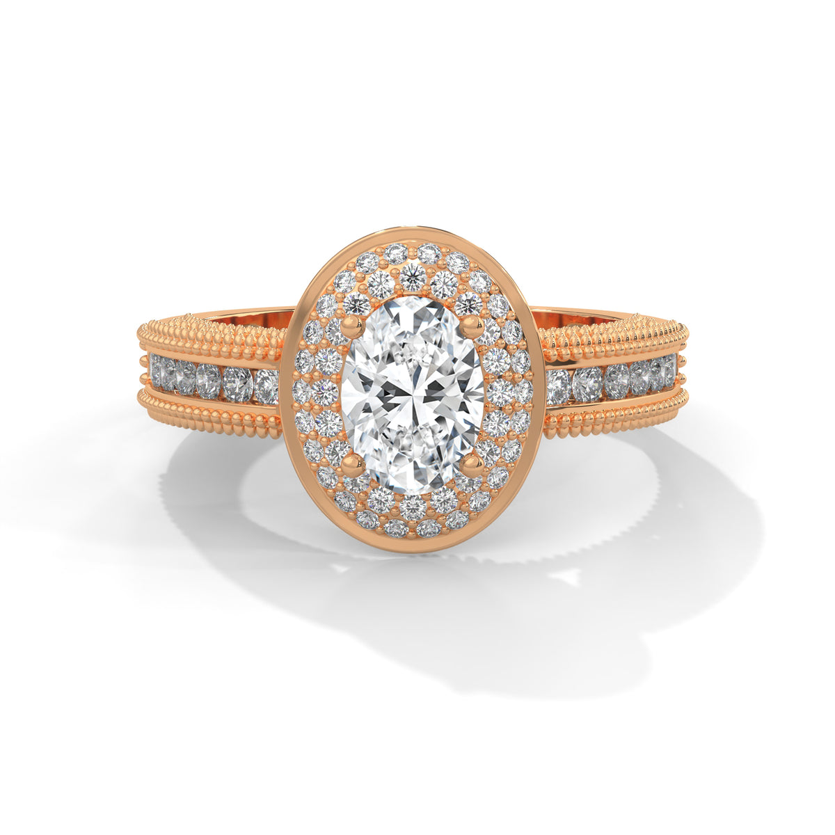 Celestial Bloom Halo Ring