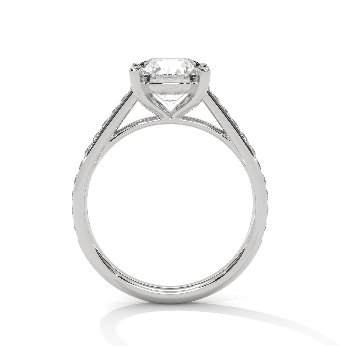 Crowned Brilliance Solitaire Ring